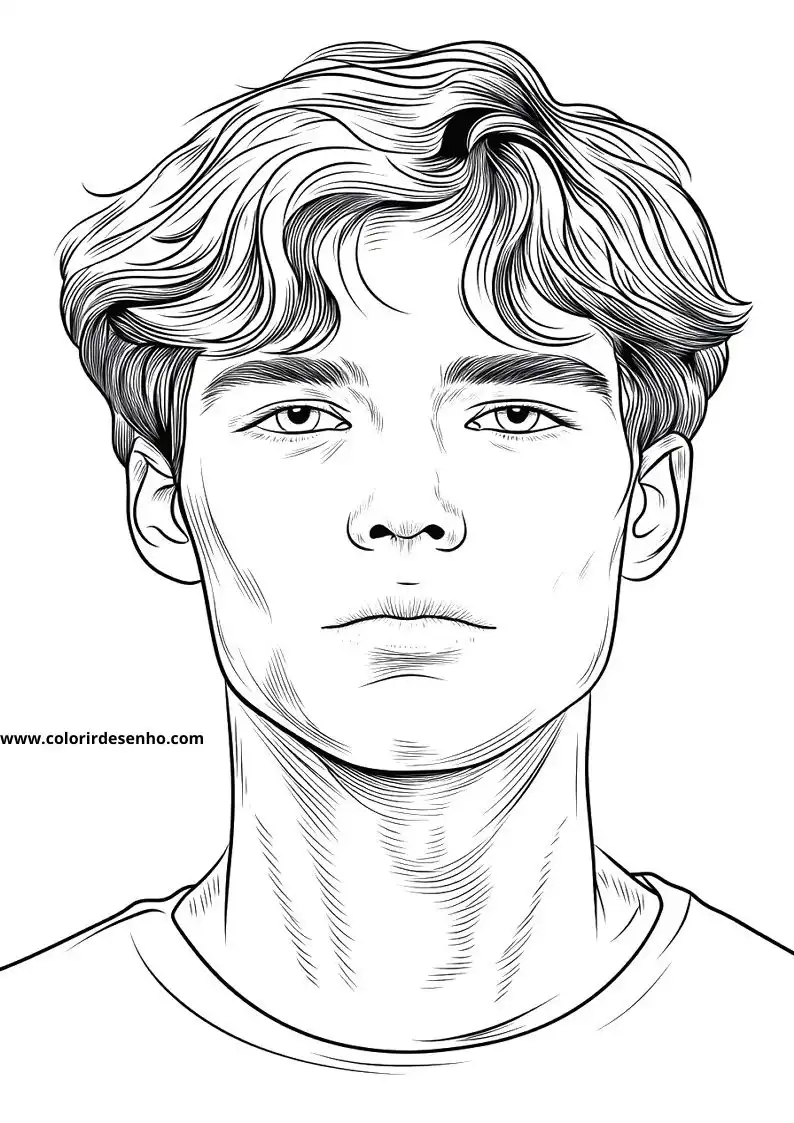 Man's Face Coloring Pages 59