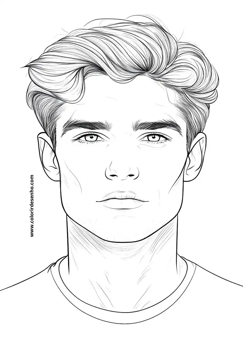 Man's Face Coloring Pages 62