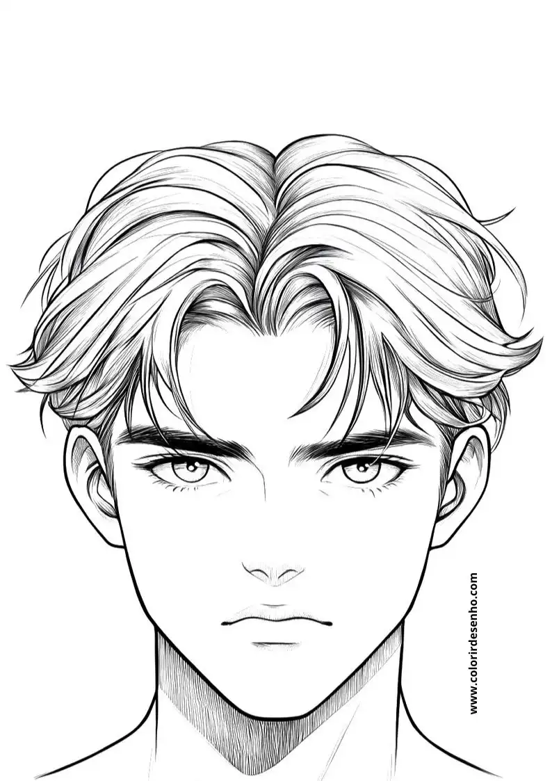 Man's Face Coloring Pages 73