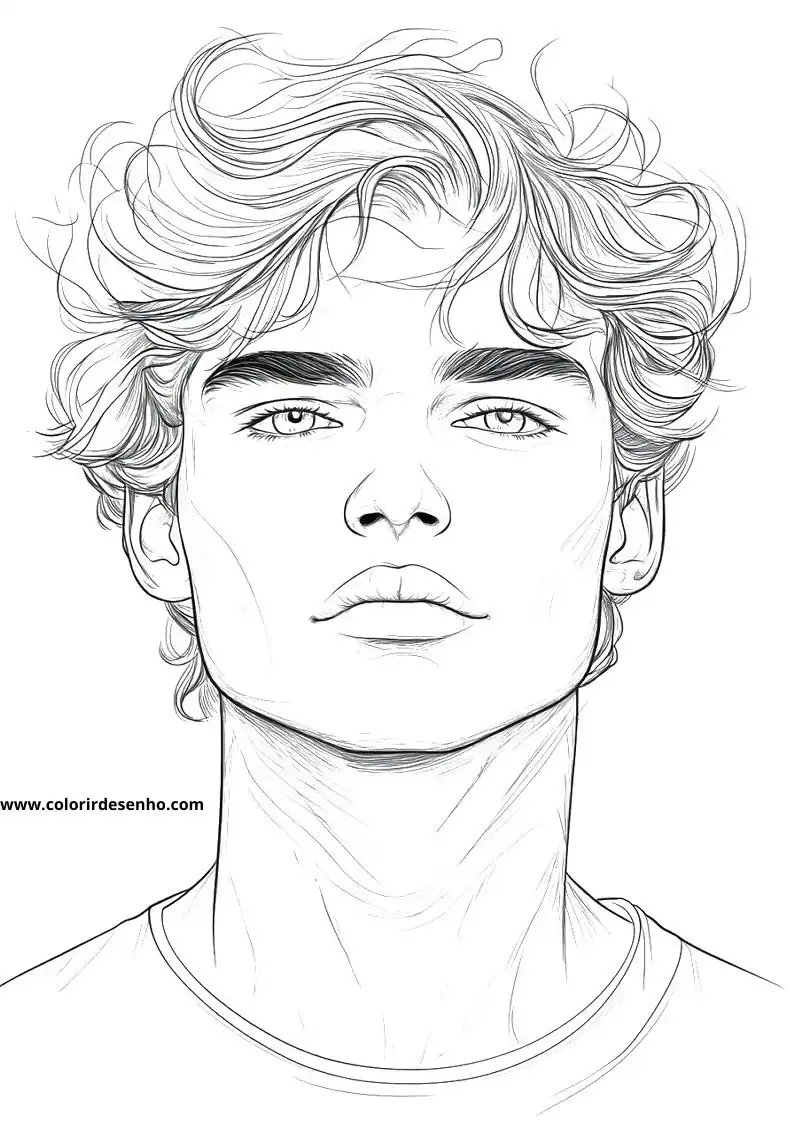 Printable Man's Face Coloring Pages 157