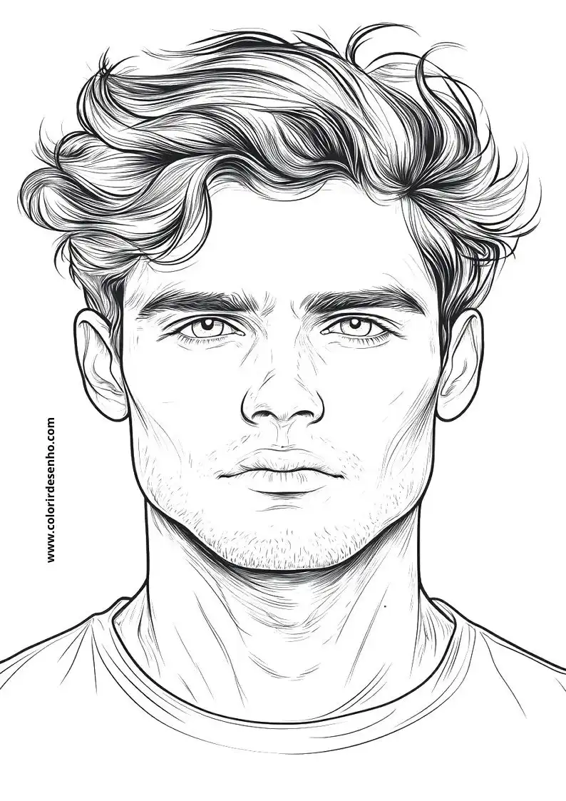 Printable Man's Face Coloring Pages 159