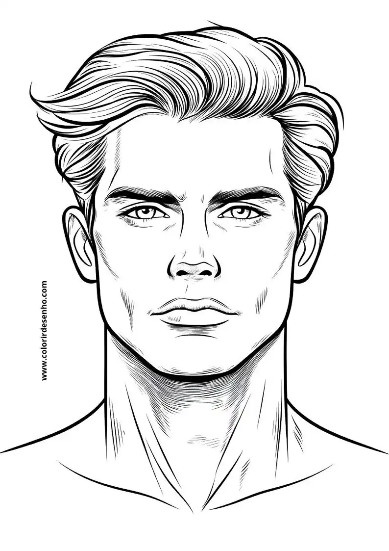 Printable Man's Face Coloring Pages 183