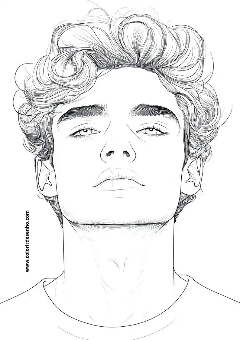 Printable Man's Face Coloring Pages 186