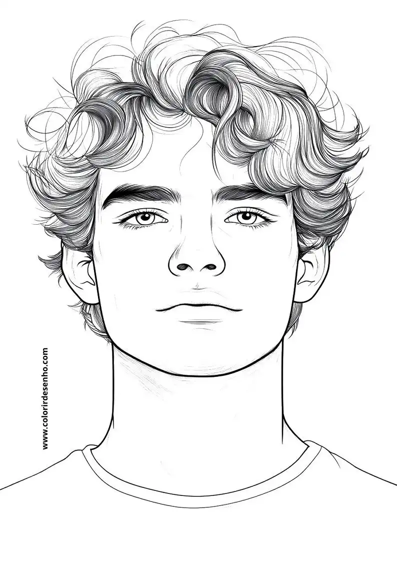 Printable Man's Face Coloring Pages 187