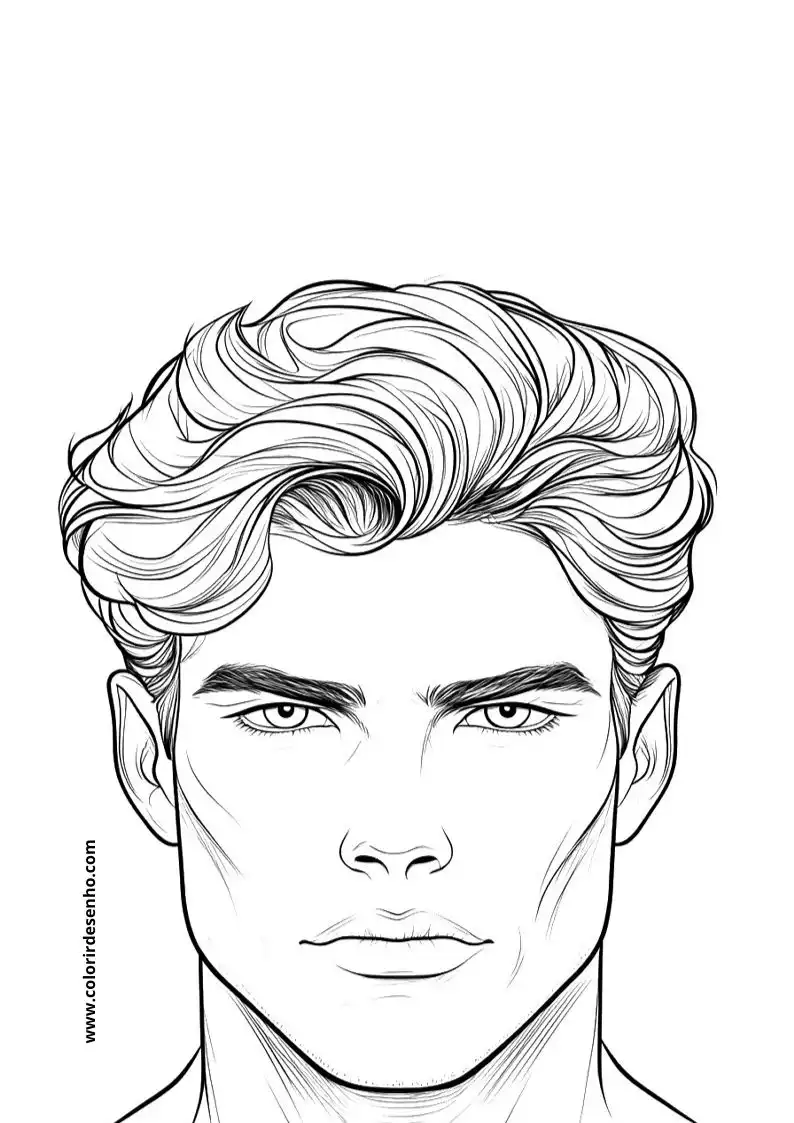 Printable Man's Face Coloring Pages 194