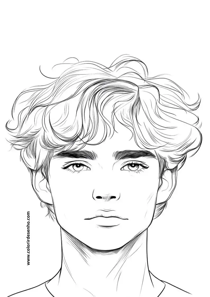 Printable Man's Face Coloring Pages 195