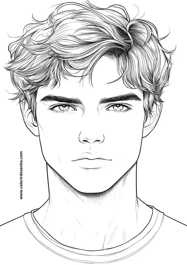 Printable Man's Face Coloring Pages 196