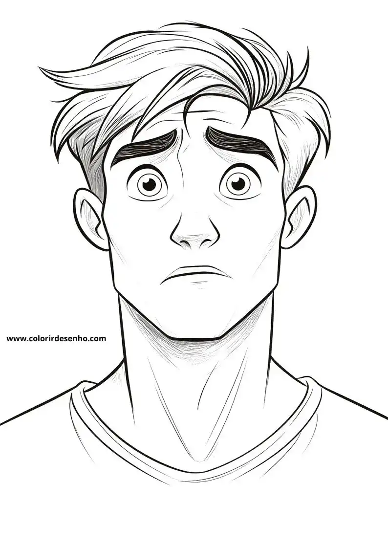 Printable Man's Face Coloring Pages 201