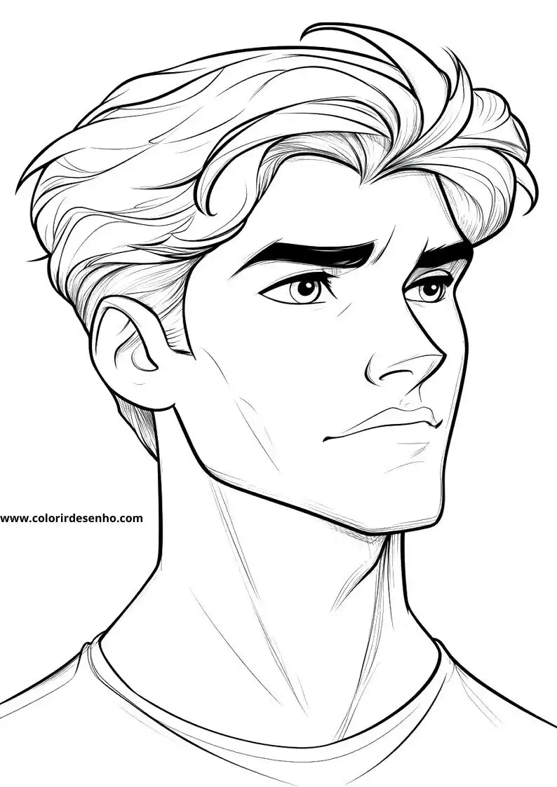 Printable Man's Face Coloring Pages 202