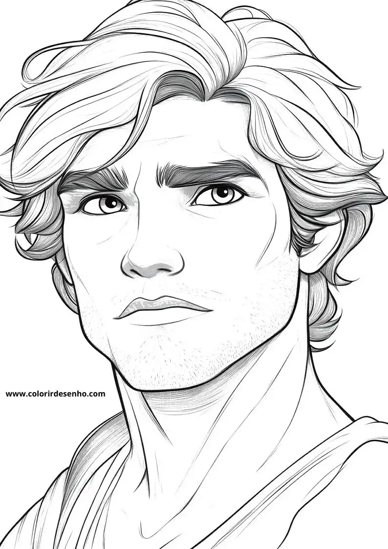 Printable Man's Face Coloring Pages 203