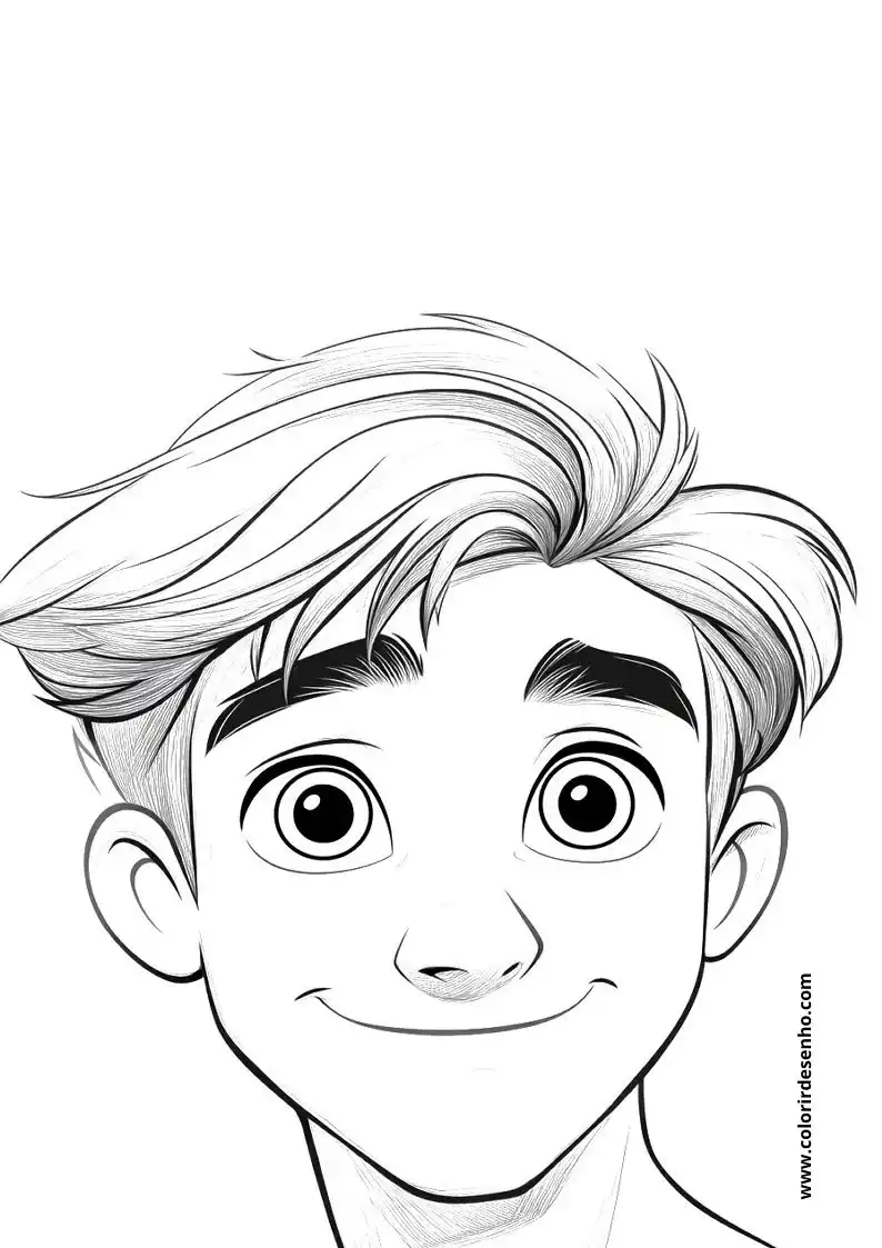 Printable Man's Face Coloring Pages 204