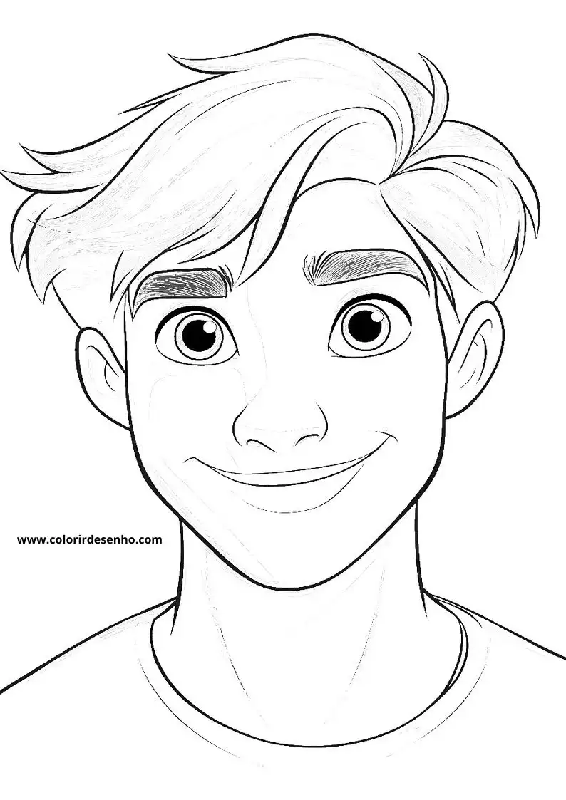 Man's Face Coloring Sheets 87