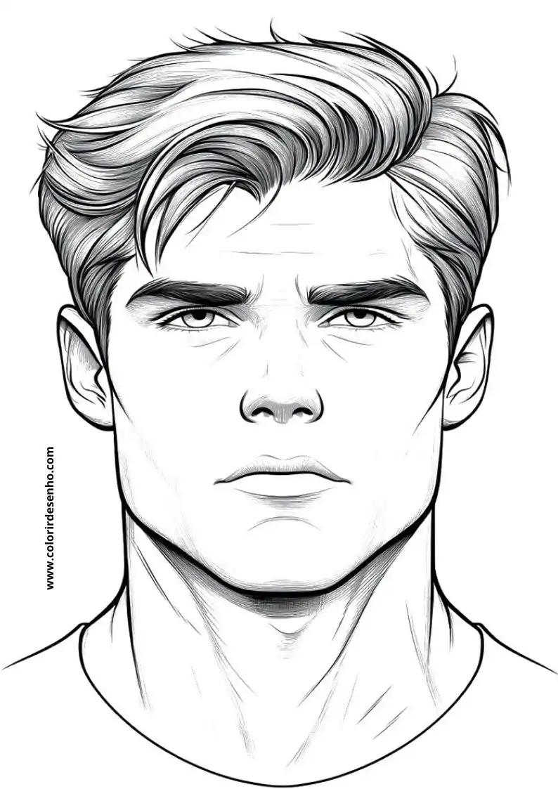 Man's Face Coloring Sheets 93