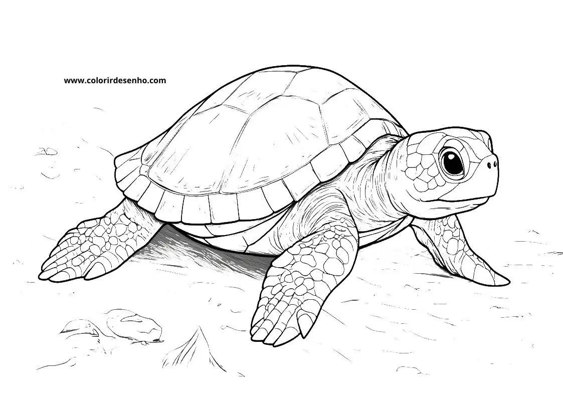 Printable Turtle Coloring Pages 82