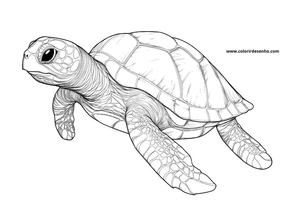 Printable Turtle Coloring Pages 93