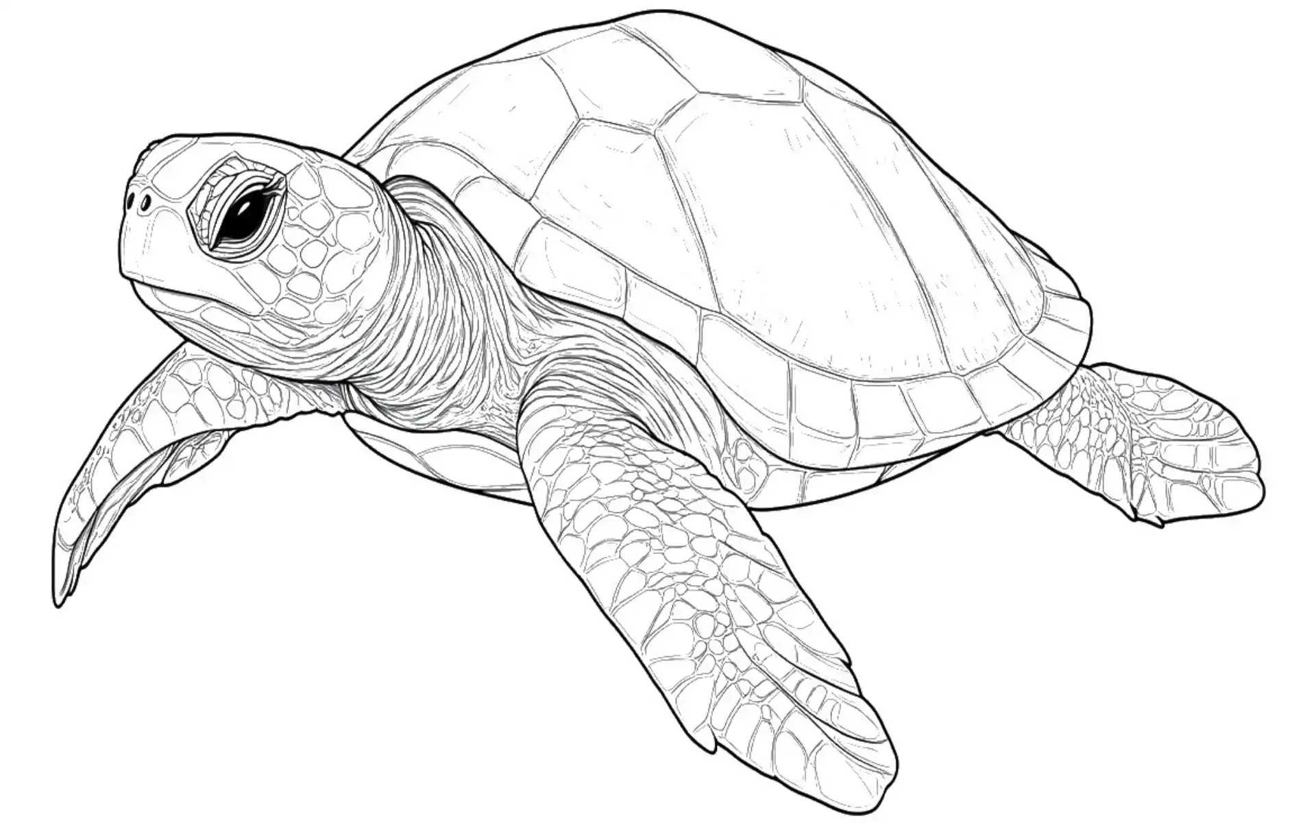 Free Coloring Pages 4 Turtle Coloring Pages