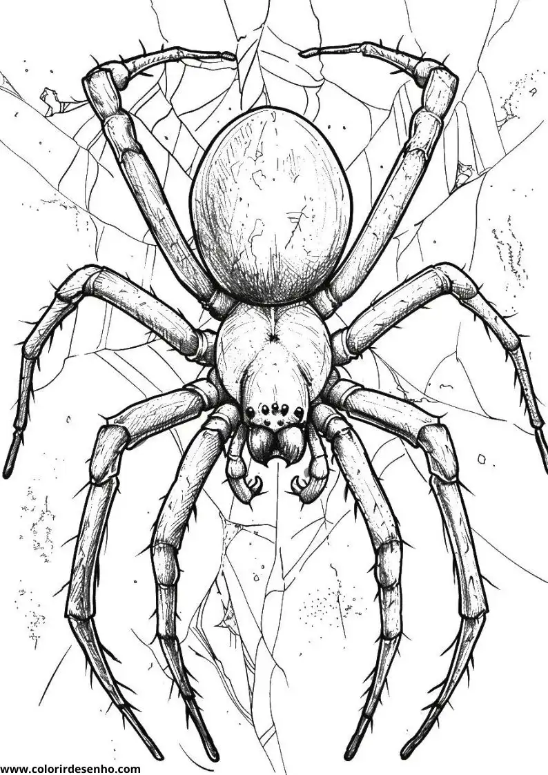 Spider Coloring Pages 10