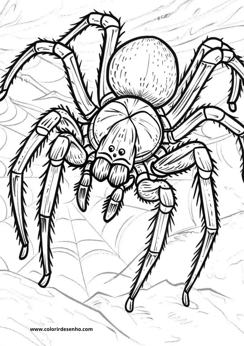 Spider Coloring Pages 107