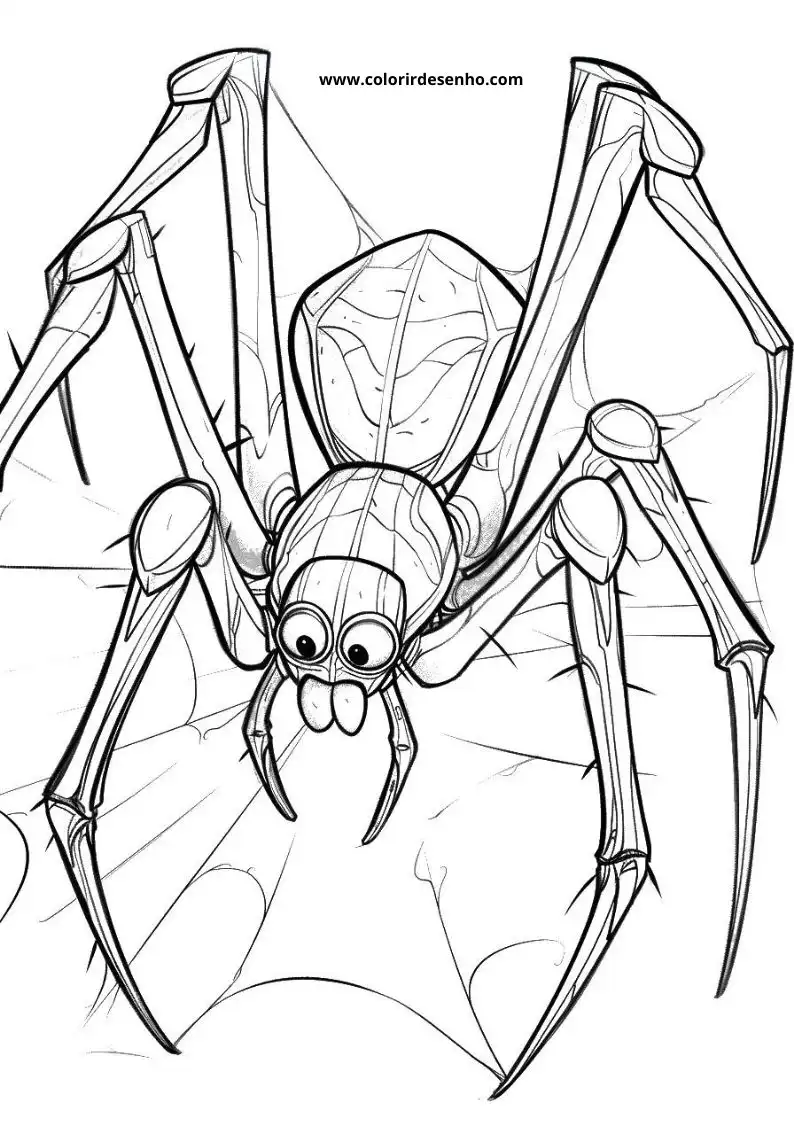 Spider Coloring Pages 11