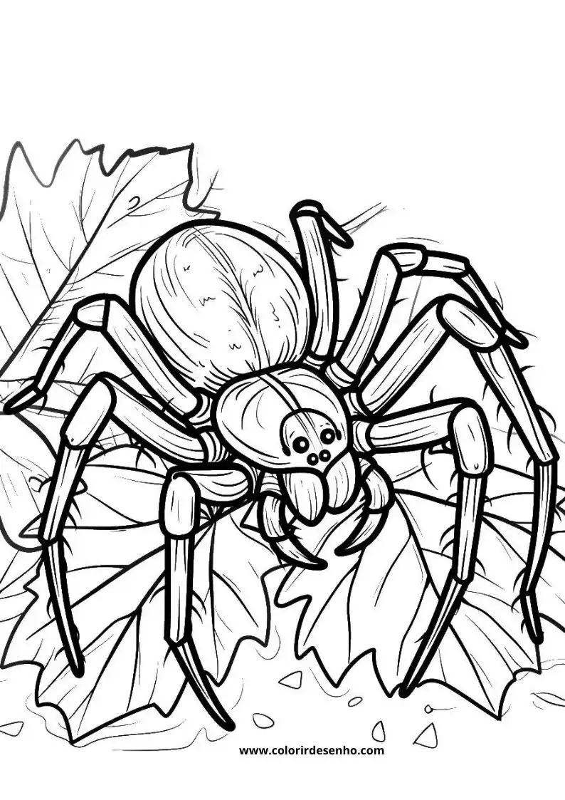 Spider Coloring Pages 114