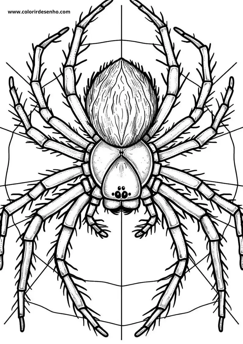 Spider Coloring Pages 14