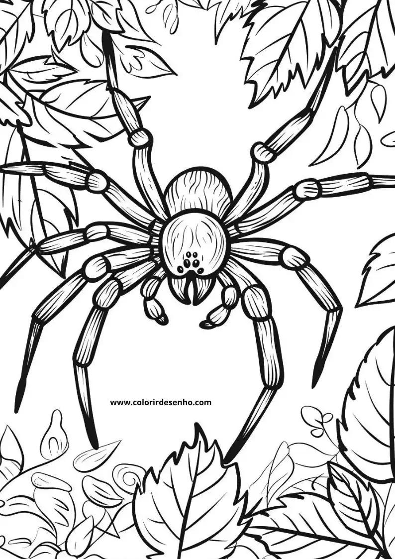 Printable Spider Coloring Pages 120