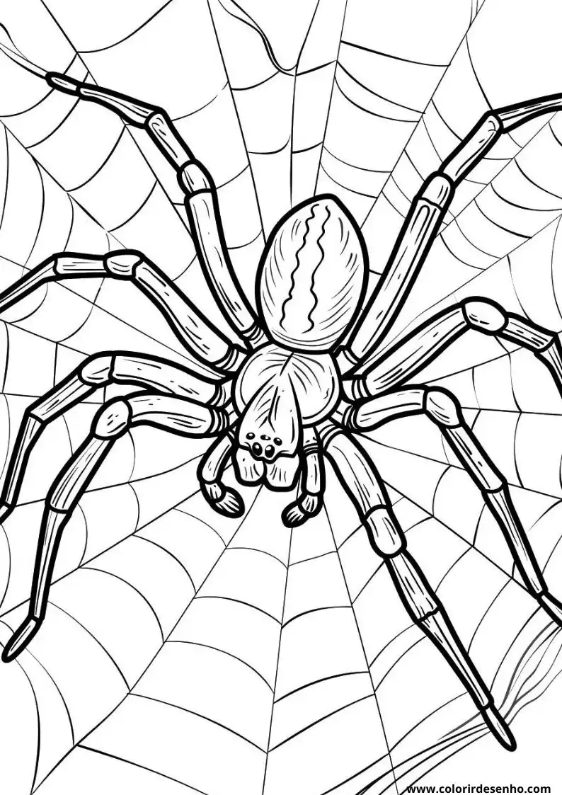 Printable Spider Coloring Pages 122