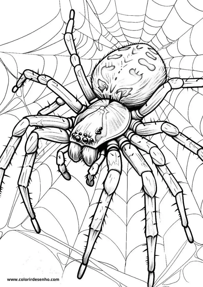 Printable Spider Coloring Pages 124