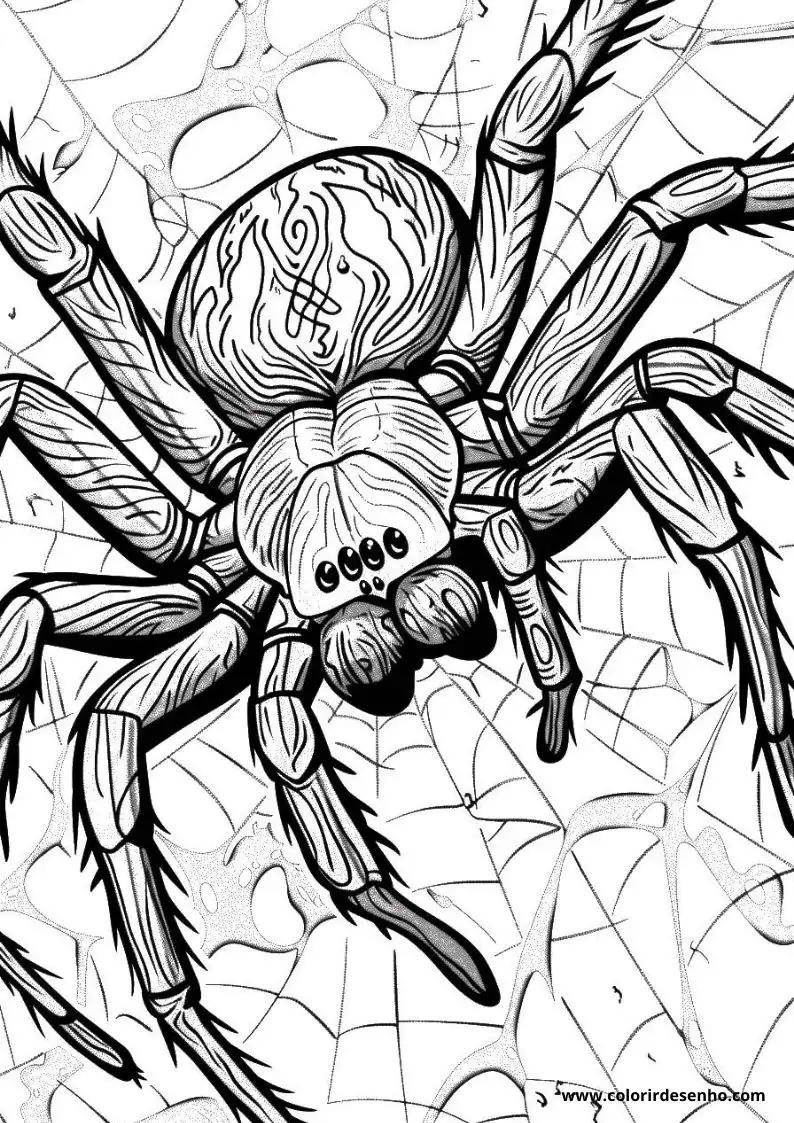 Printable Spider Coloring Pages 125