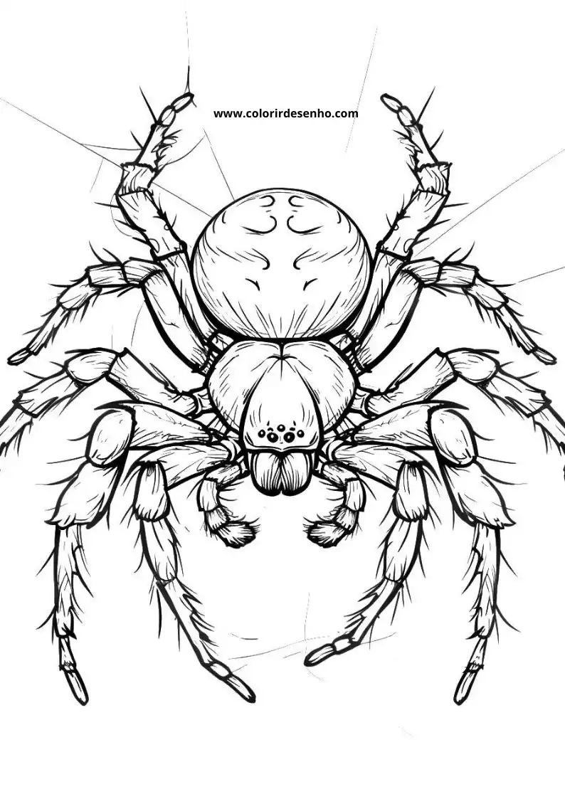 Printable Spider Coloring Pages 129