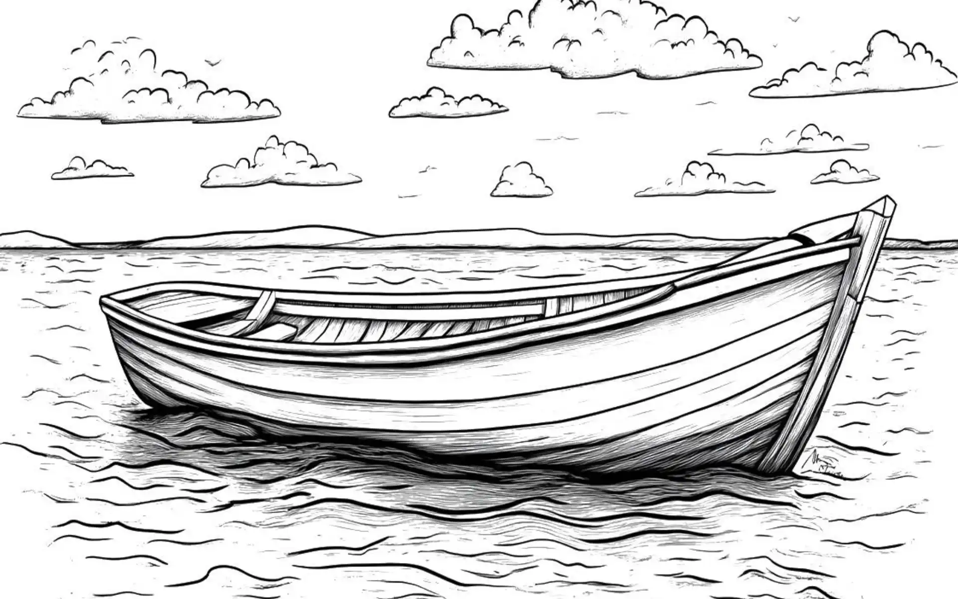 Free Coloring Pages 3 Boat Coloring Pages