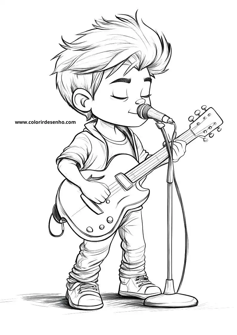 Cute Rock Coloring Pages 1
