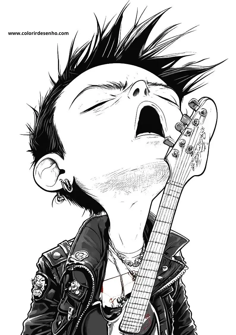 Free Rock Coloring Pages Download 2
