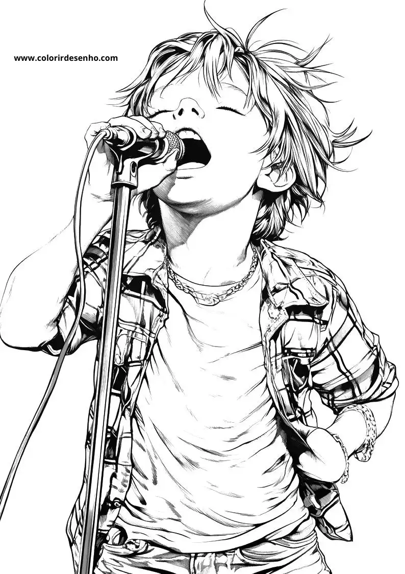 Free Rock Coloring Pages Download 3
