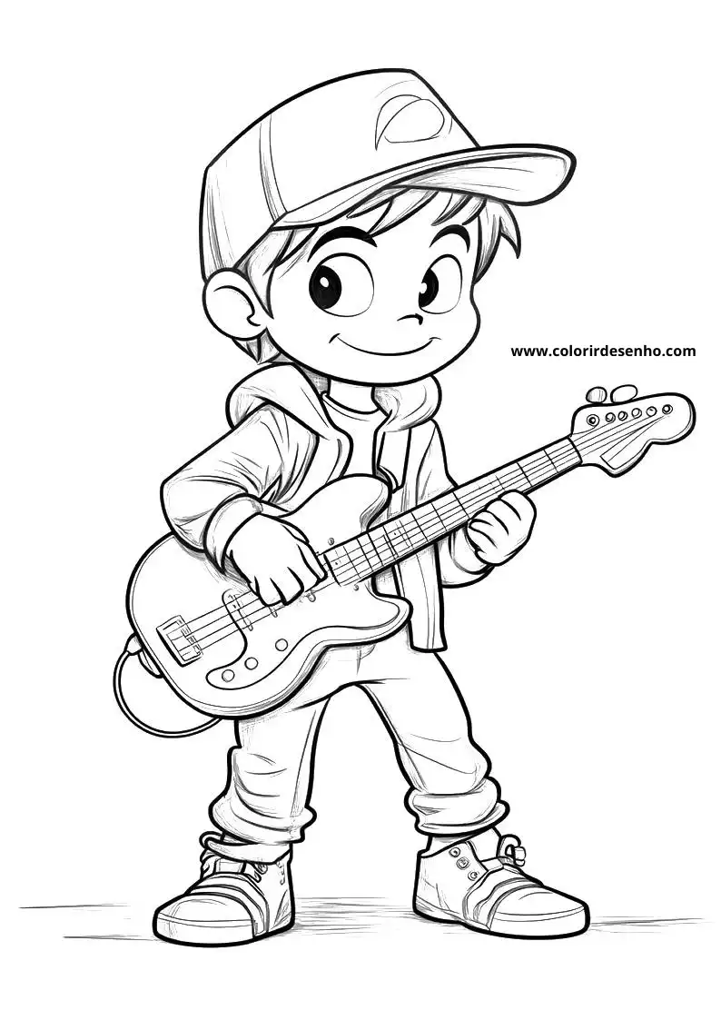 Free Rock Coloring Pages Download 4