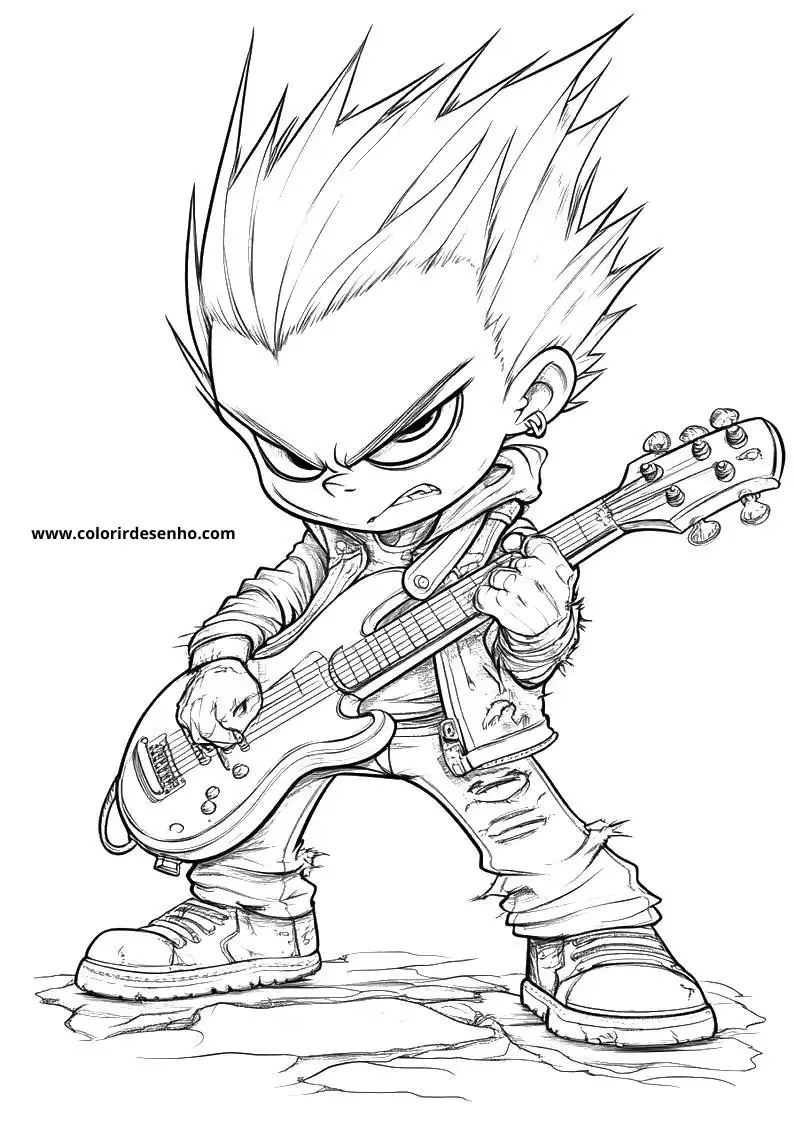 Free Rock Coloring Pages Download 5