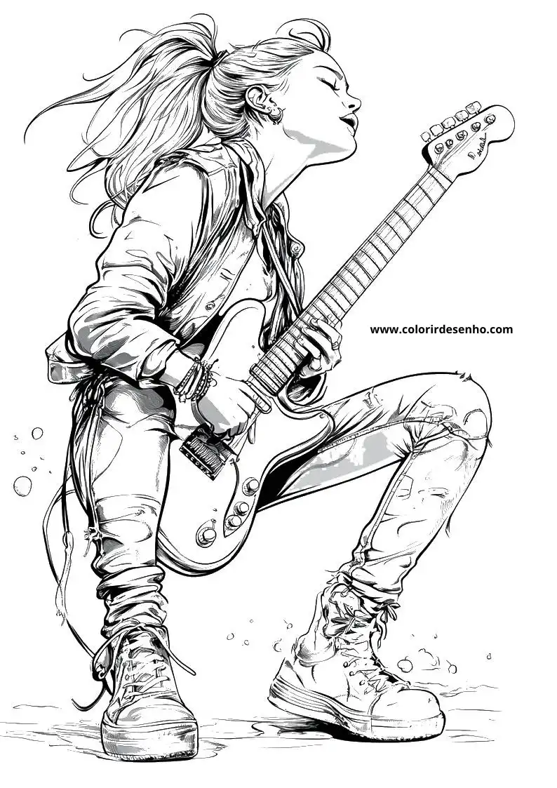 Free Rock Coloring Pages Download 6
