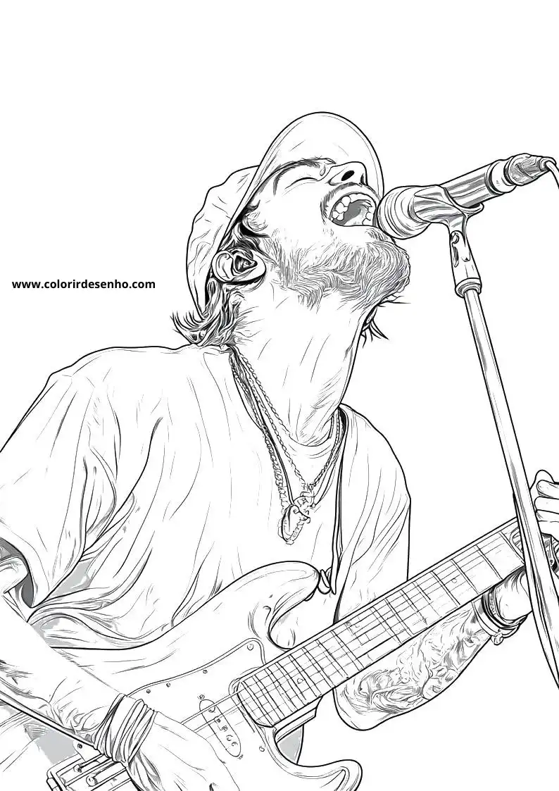 Free Rock Coloring Pages Download 9