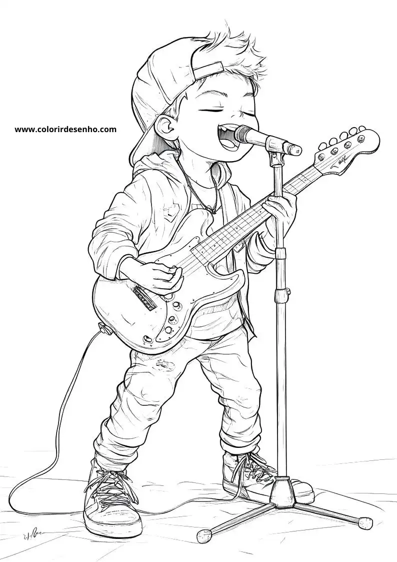 Rock Coloring Page Outline 3