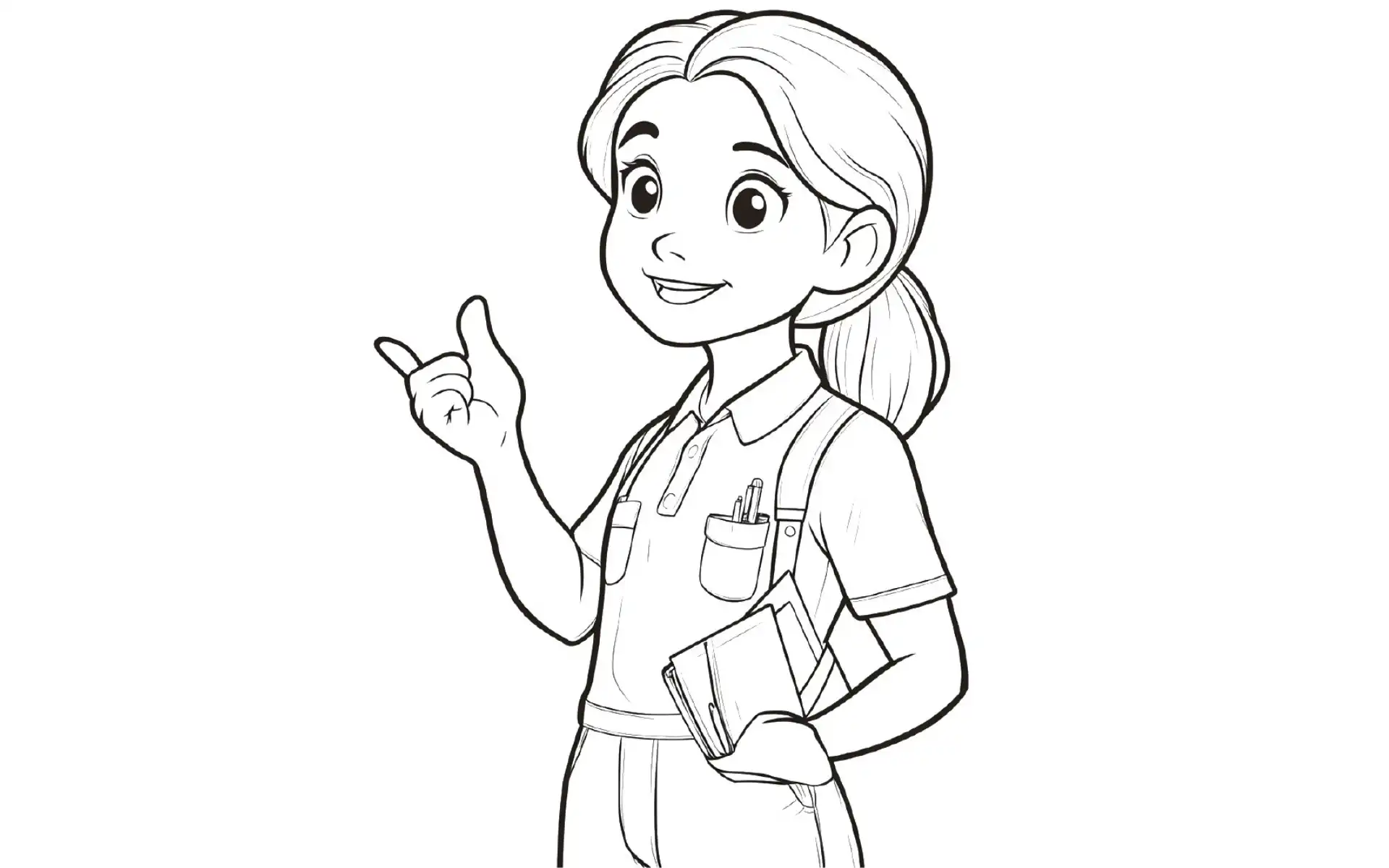 Teacher Coloring Pages