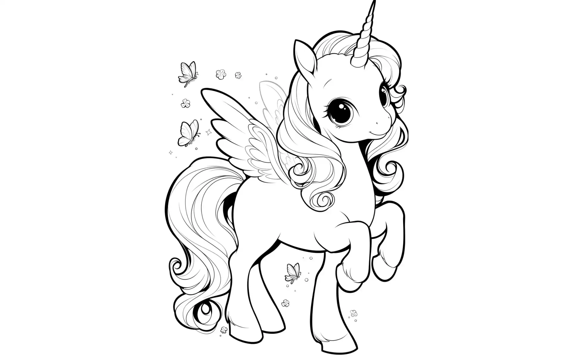 Unicorn Coloring Pages