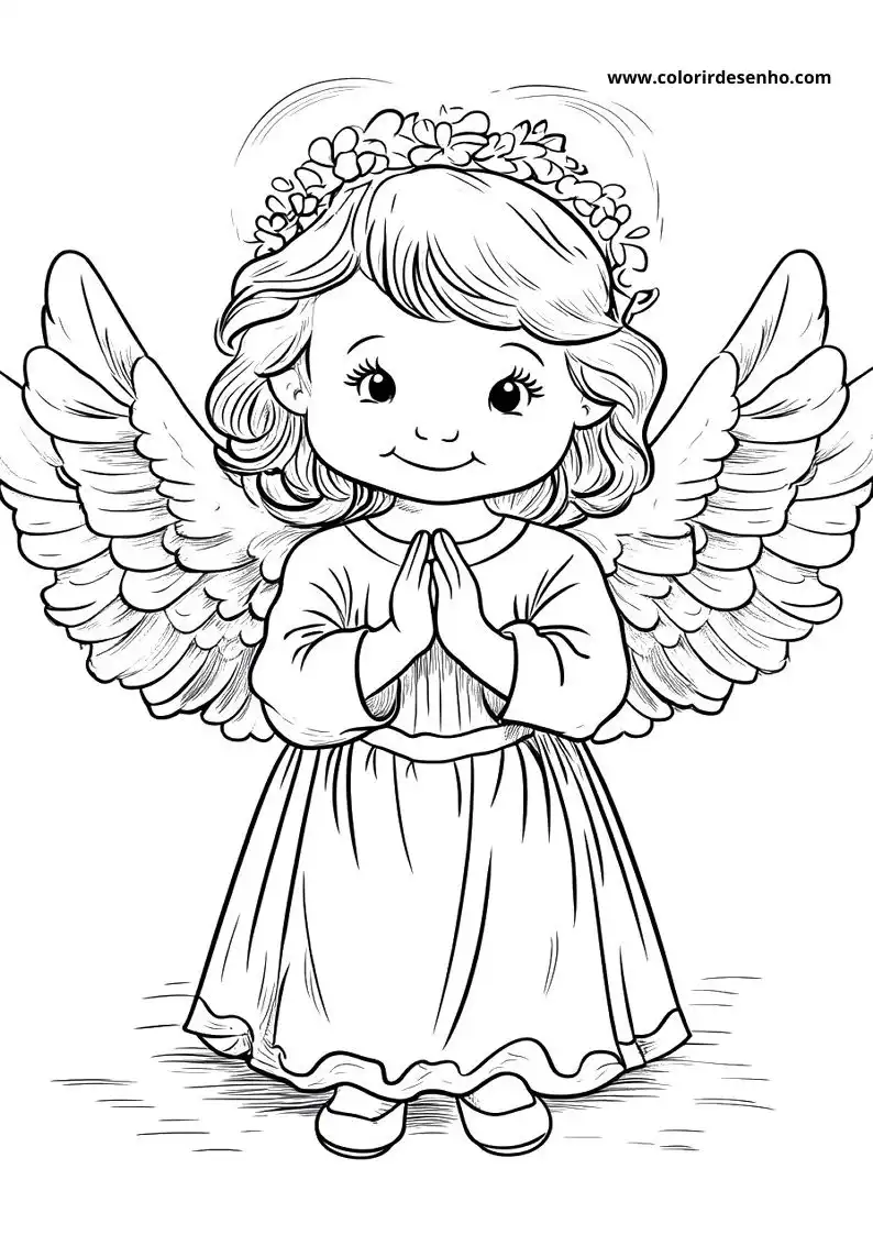 Angel Coloring Sheet For Kids 24