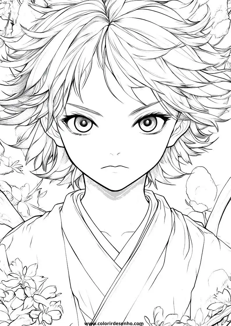 Anime Picture Coloring Pages 12