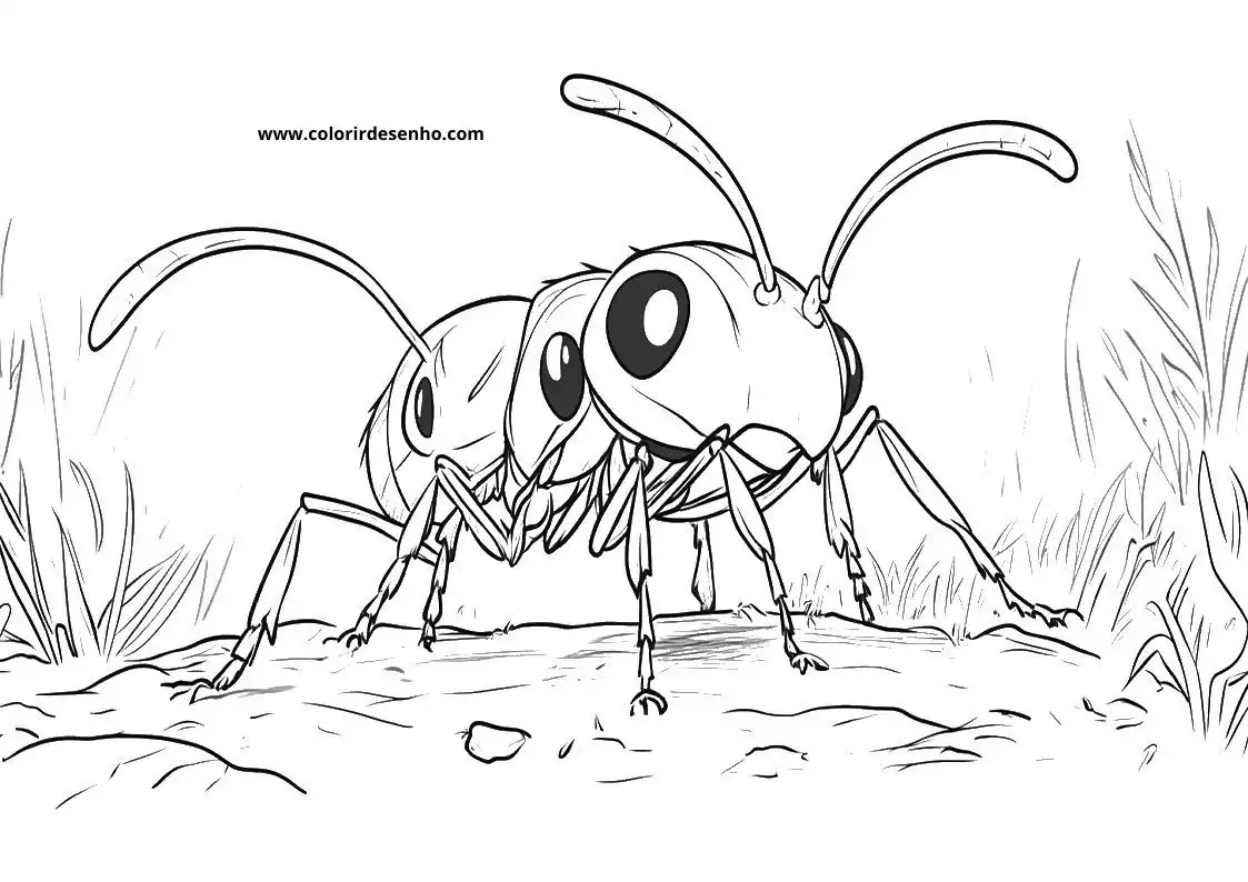 Ant Coloring Pages 2
