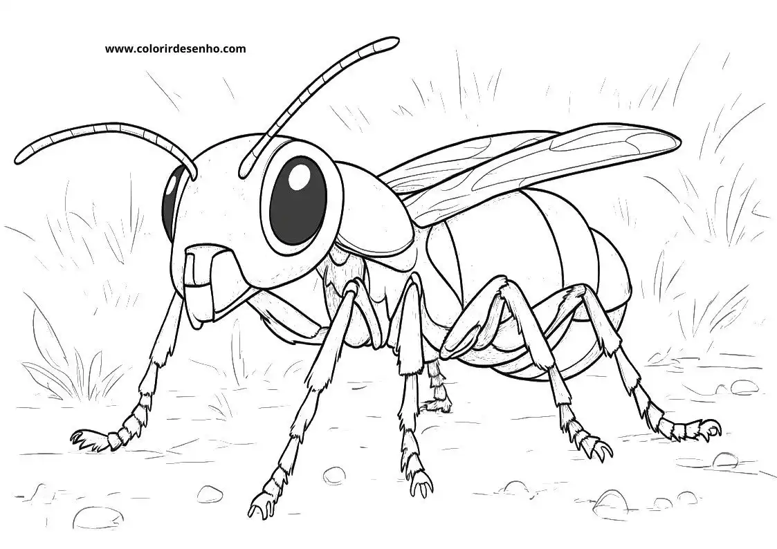 Ant Coloring Pages 3