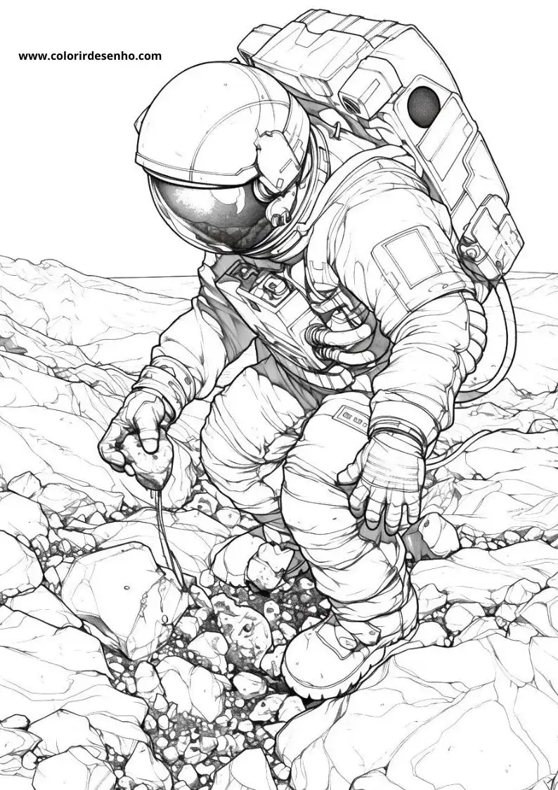 Astronaut Coloring Pages 1