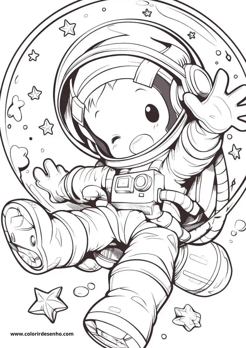 Astronaut Coloring Pages 13