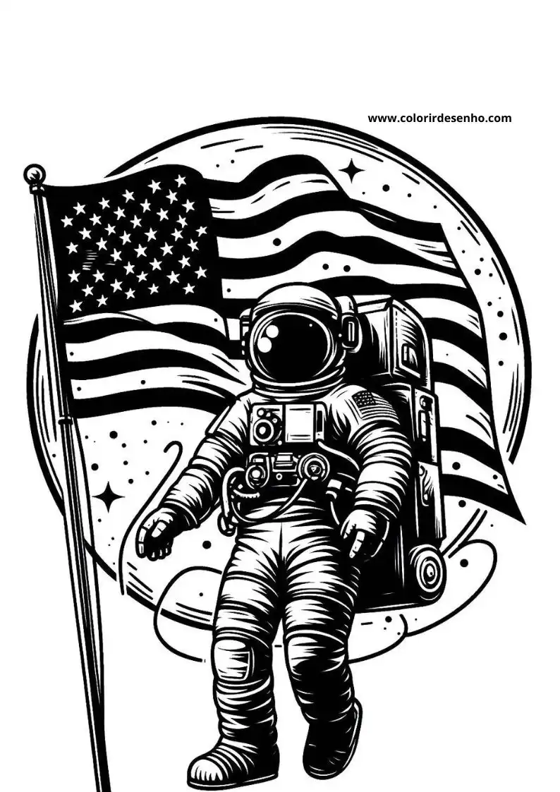Astronaut Coloring Pages 5