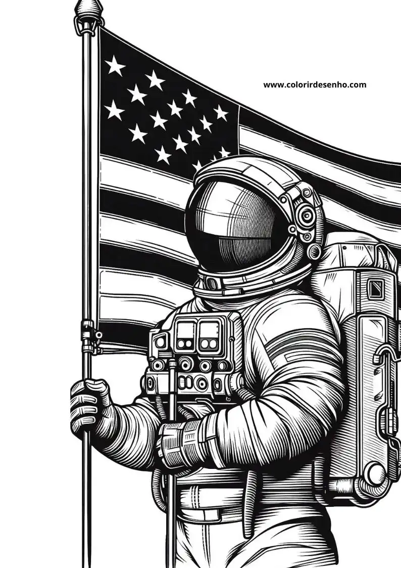 Astronaut Coloring Pages 7