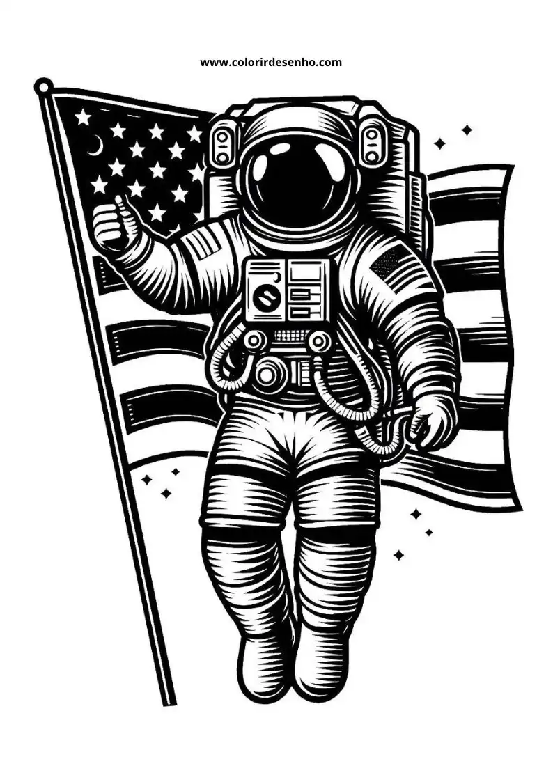 Astronaut Coloring Pages 9